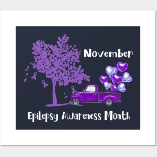 November Epilepsy Awareness Month gift Posters and Art